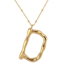 Collar Maxi Letter Bronce