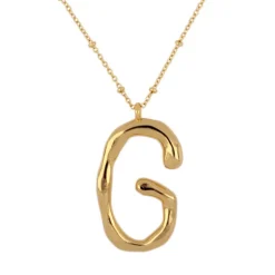 Collar Maxi Letter Bronce