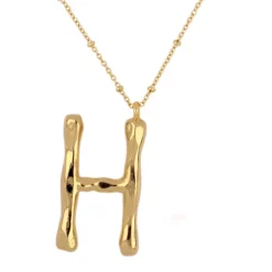 Collar Maxi Letter Bronce