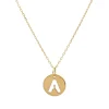 Collar Medal Letter Oro 18K