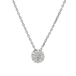 Collar Nera Diamantes 0,13ct Oro Blanco 18K