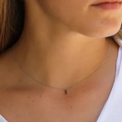 Collar Neri Black Diamantes 0,04t Oro Blanco 18K