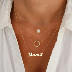 Collar Perla Oro 18K