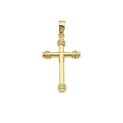 Cruz Nudos Oro 18K