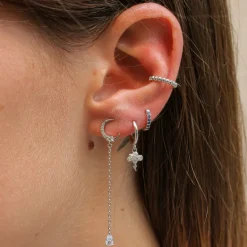 Ear Cuff Balls Plata