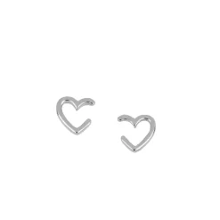 Ear Cuff Corazón Plata
