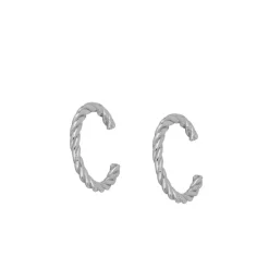 Ear Cuff Curls Plata