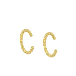 Ear Cuff Curls Plata Dorada