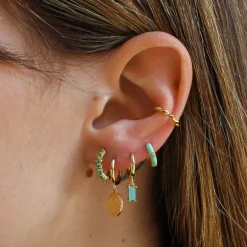 Ear Cuff Curly Plata Dorada