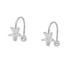 Ear Cuff Flor Plata