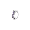 Ear Cuff Hidra Lila Plata