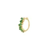 Ear Cuff Hidra Verde Plata Dorada