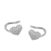 Ear Cuff Love Plata