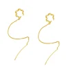 Ear Cuff Maya Chain Plata Dorada