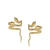 Ear Cuff Serpiente Plata Dorada