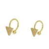 Ear Cuff Triangle Plata Dorada