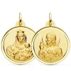 Escapulario Bisel Oro 18K