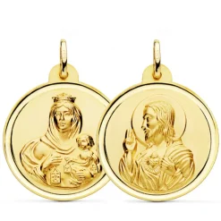 Escapulario Bisel Oro 18K