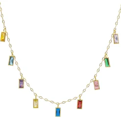 Gargantilla Baguette Oro 18K