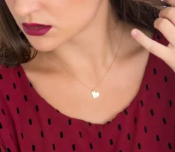 Gargantilla Corazón Diamante Oro 18K