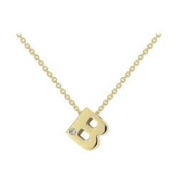 Gargantilla Diamond Letter Oro 18K