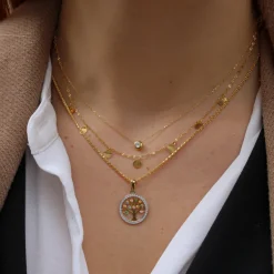 Gargantilla Medals Oro 18K