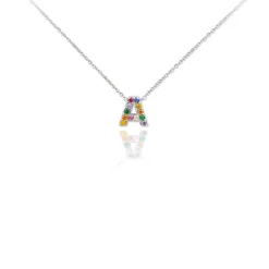 Gargantilla Multi Letter Plata