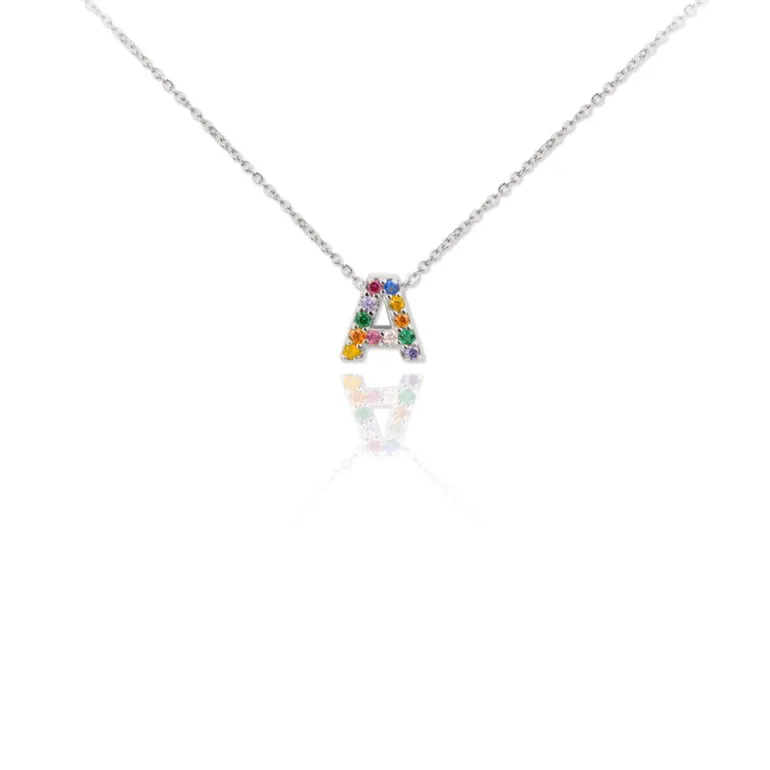 Gargantilla Multi Letter Plata