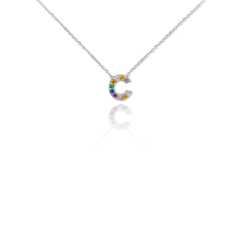 Gargantilla Multi Letter Plata