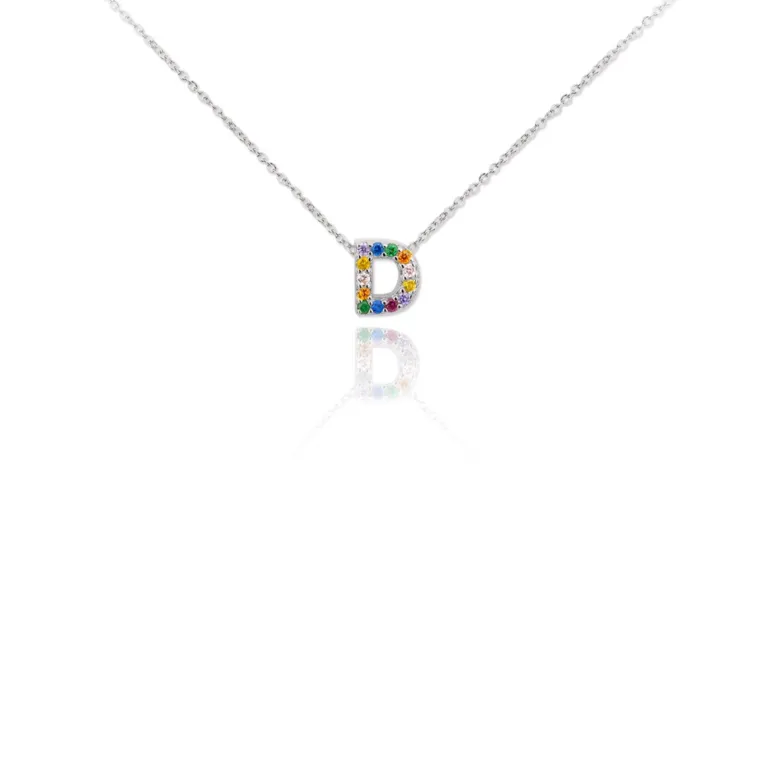 Gargantilla Multi Letter Plata