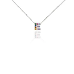 Gargantilla Multi Letter Plata