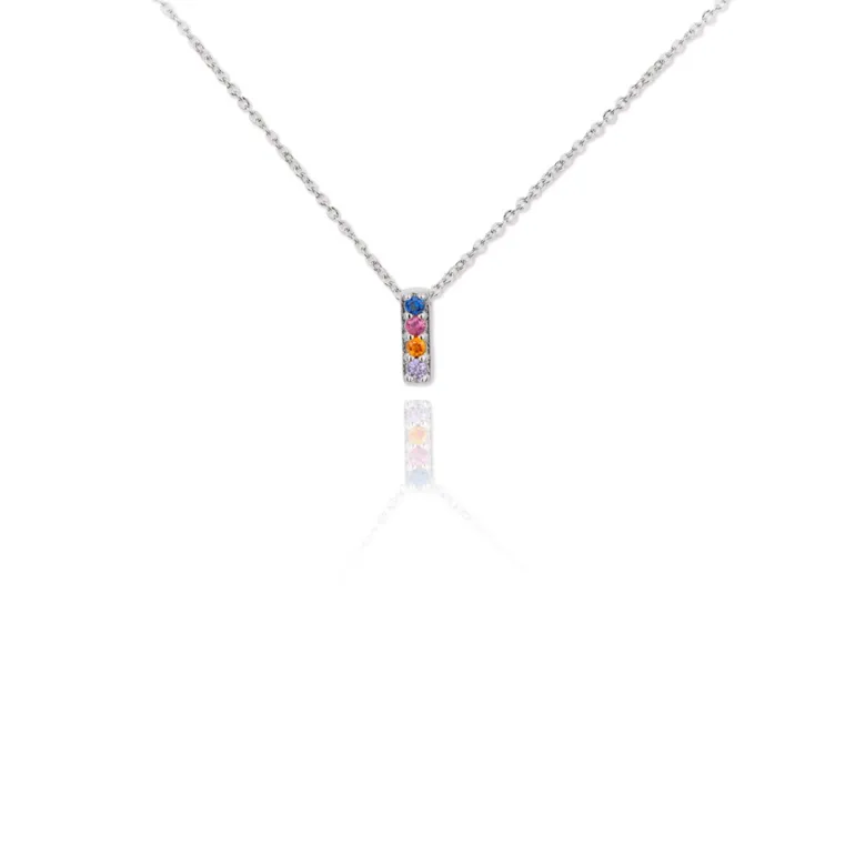 Gargantilla Multi Letter Plata