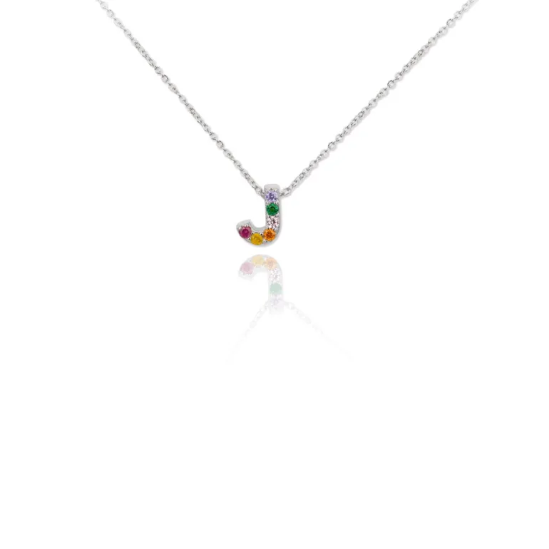 Gargantilla Multi Letter Plata