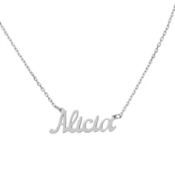 Gargantilla Name Oro Blanco 18K