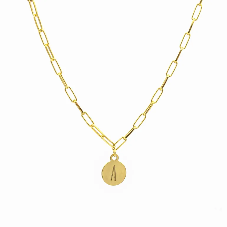 Gargantilla Nile Medal Plata Dorada