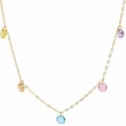 Gargantilla Violeta Oro 18K