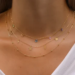 Gargantilla Violeta Oro 18K