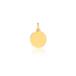 Medalla Lisa 10mm Oro 18K