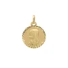 Medalla Virgen Niña Circle Oro 18K