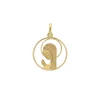 Medalla Virgen Niña Circle 18K