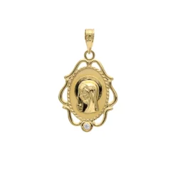 Medalla Virgen Niña 18K