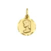 Medalla Virgen Niña Oro 18K