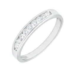 Media Alianza Fain Diamantes G-VS Oro Blanco 18K