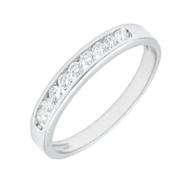 Media Alianza Fain Diamantes G-VS Oro Blanco 18K