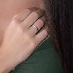 Media Alianza Fain Diamantes G-VS Oro Blanco 18K
