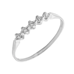 Media Alianza Faye Diamantes 0,18ct GH-SI Oro Blanco 18K