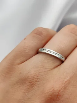 Media Alianza Isha Diamantes 0,25ct DF-VS1 Oro Blanco 18K