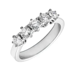 Media Alianza Stella Diamantes 0,75ct GH-VS Oro Blanco 18K