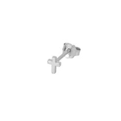 Pendiente Mini Cross Plata