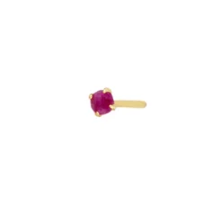 Pendiente Mini Fucsia Plata Dorada